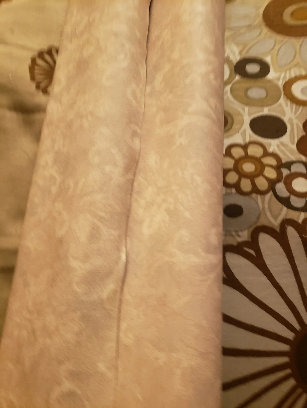 NOS Vtg Rich-Wall Fabric Backed Vinyl Wallpaper Pat.#6875- 1 Wrapped Dbl + 11.5'